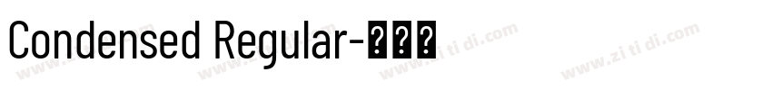 Condensed Regular字体转换